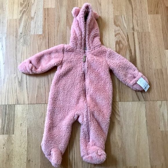 NWT Carter’s Pink Sherpa Suit - Picture 1 of 4